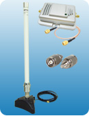 2000mW Booster + Pro Base 7m/23ft + 8dBi Omni