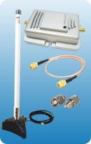 2000mW Booster + Pro Base 5m/15ft + 9dBi Omni