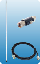 OMNI 11dBi 2.4G + Lightning Protector + RTNC7m/23ft