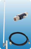 OMNI 12dBi 2.4G + Lightning Protector + RSMA7m/23ft