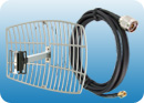 GIRD2.4G19dBi+LLC 400 SMA MALE RP to N MALE 7m/23ft