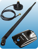 WIFI-Link Warrior 1000mW 802.11b/g/n WLAN USB adapter with 9dBi Rubber Base (5ft)