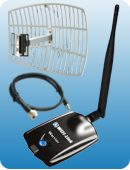 WIFI-Link Warrior  802.11b/g/n 1000mW High Power Adapter + 19dBi Grid + 7m/23