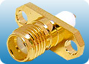 SMA FEMALE PANEL MOUNT-2 HOLES TEFLON L=5MM